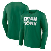Boston Celtics Announcer Long Sleeve T-Shirt Kelly Green