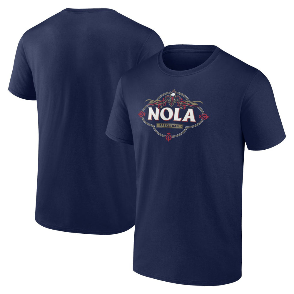 New Orleans Pelicans Announcer T-Shirt Navy