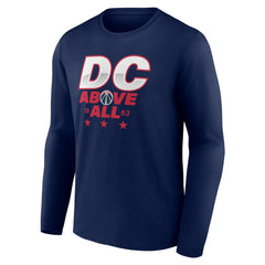Washington Wizards Announcer Long Sleeve T-Shirt Navy