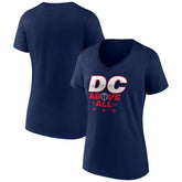 Washington Wizards Women's Announcer V-Neck T-Shirt Navy