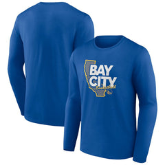 Golden State Warriors Huddle Long Sleeve T-Shirt Royal