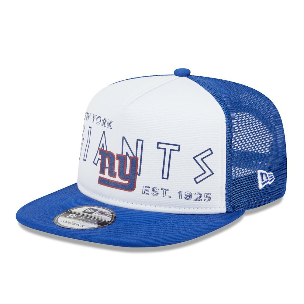 New York Giants New Era Banger 9FIFTY Trucker Snapback Hat - White/Royal - NFL