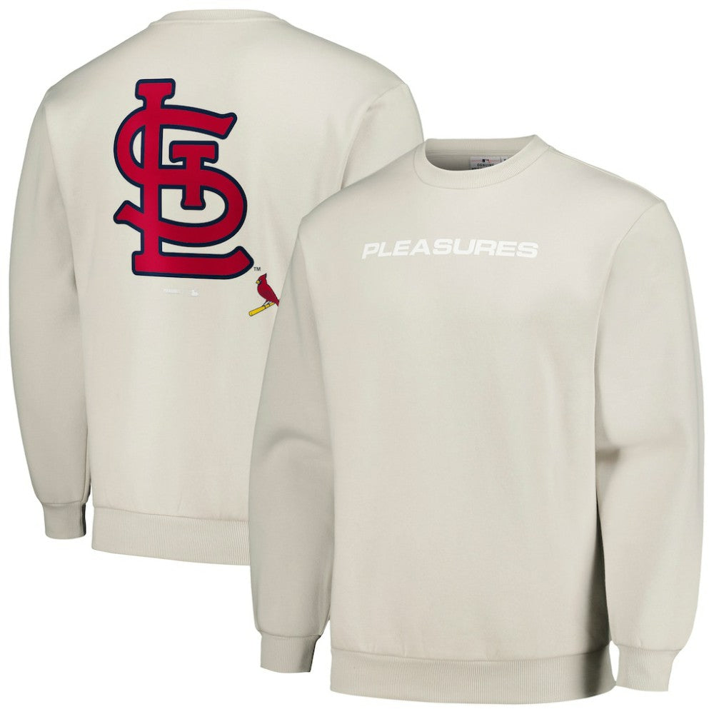 St. Louis Cardinals PLEASURES Ballpark Pullover Sweatshirt Online