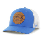 Los Angeles Chargers '47 Leather Head Flex Hat - Powder Blue - 47 brand