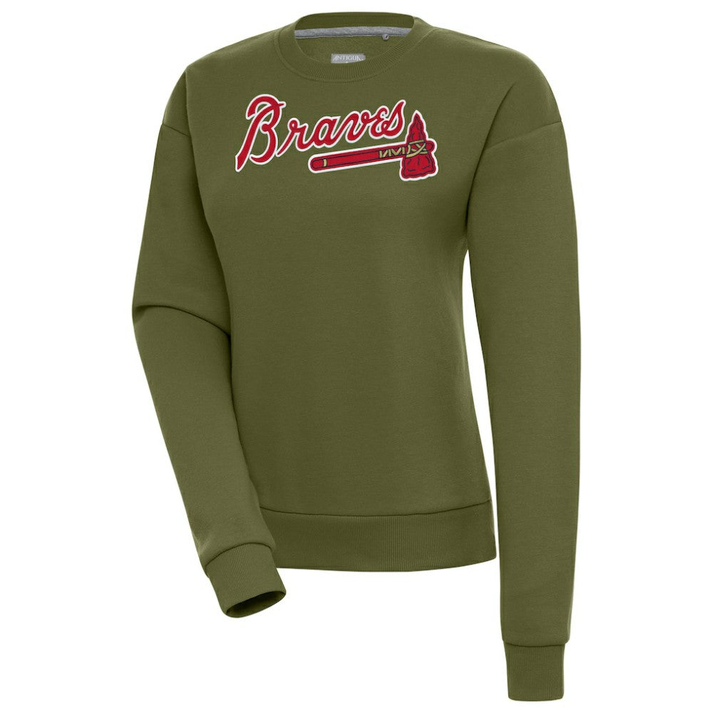 Atlanta Braves Antigua Women's Victory Pullover Sweatshirt Near Me