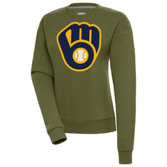 Milwaukee Brewers Antigua Women's Victory Pullover Sweatshirt Discount