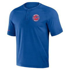 Buffalo Bills NFL x Darius Rucker Collection Washed Raglan Henley T-Shirt - Royal - Fanatics