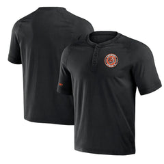 Cincinnati Bengals NFL x Darius Rucker Collection Washed Raglan Henley T-Shirt - Black - Fanatics