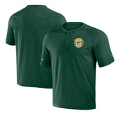 Green Bay Packers NFL x Darius Rucker Collection Washed Raglan Henley T-Shirt - Green - Fanatics