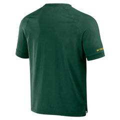 Green Bay Packers NFL x Darius Rucker Collection Washed Raglan Henley T-Shirt - Green - Fanatics