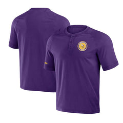 Minnesota Vikings NFL x Darius Rucker Collection Washed Raglan Henley T-Shirt - Purple - Fanatics
