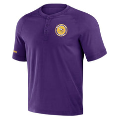 Minnesota Vikings NFL x Darius Rucker Collection Washed Raglan Henley T-Shirt - Purple - Fanatics