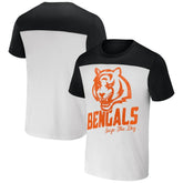 Cincinnati Bengals NFL x Darius Rucker Collection Colorblocked T-Shirt - Cream - Fanatics