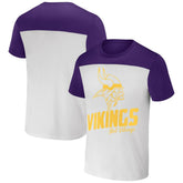 Minnesota Vikings NFL x Darius Rucker Collection Colorblocked T-Shirt - Cream - Fanatics