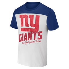 New York Giants NFL x Darius Rucker Collection Colorblocked T-Shirt - Cream - Fanatics