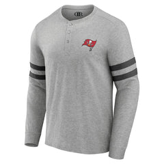 Tampa Bay Buccaneers NFL x Darius Rucker Collection Henley Long Sleeve T-Shirt - Heather Gray - Fanatics