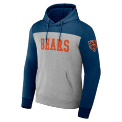 Chicago Bears NFL x Darius Rucker Collection Color Blocked Pullover Hoodie - Heather Gray - Fanatics