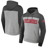 Tampa Bay Buccaneers NFL x Darius Rucker Collection Color Blocked Pullover Hoodie - Heather Gray - Fanatics