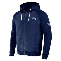 Tennessee Titans NFL x Darius Rucker Collection Raglan Full-Zip Hoodie - Navy - Fanatics