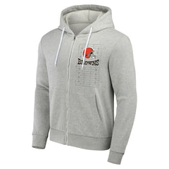 Cleveland Browns NFL x Darius Rucker Collection Domestic Full-Zip Hoodie - Heather Gray - Fanatics