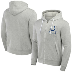 Indianapolis Colts NFL x Darius Rucker Collection Domestic Full-Zip Hoodie - Heather Gray - Fanatics