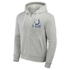 Indianapolis Colts NFL x Darius Rucker Collection Domestic Full-Zip Hoodie - Heather Gray - Fanatics