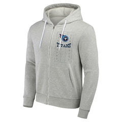 Tennessee Titans NFL x Darius Rucker Collection Domestic Full-Zip Hoodie - Heather Gray - Fanatics