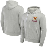 Washington Commanders NFL x Darius Rucker Collection Domestic Full-Zip Hoodie - Heather Gray - Fanatics