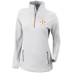 Houston Astros Columbia Women's Omni-Wick Outward Nine Quarter-Zip Pullover Top Near Me