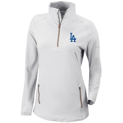 Los Angeles Dodgers Columbia Women's Omni-Wick Outward Nine Quarter-Zip Pullover Top Online