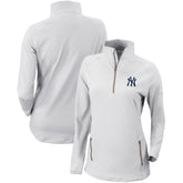 New York Yankees Columbia Women's Omni-Wick Outward Nine Quarter-Zip Pullover Top Online