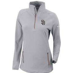 San Diego Padres Columbia Women's Omni-Wick Outward Nine Quarter-Zip Pullover Top Online