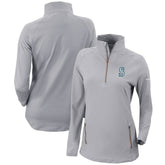 Seattle Mariners Columbia Women's Omni-Wick Outward Nine Quarter-Zip Pullover Top for sale