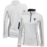 New York Mets Columbia Women's Omni-Wick Shotgun Quarter-Zip Pullover Top Discount