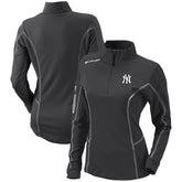 New York Yankees Columbia Women's Omni-Wick Shotgun Quarter-Zip Pullover Top Outlet