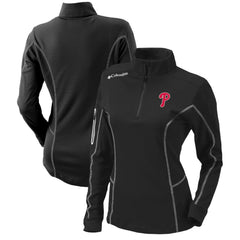 Philadelphia Phillies Columbia Women's Omni-Wick Shotgun Quarter-Zip Pullover Top Sale