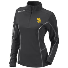 San Diego Padres Columbia Women's Omni-Wick Shotgun Quarter-Zip Pullover Top for sale