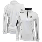 San Diego Padres Columbia Women's Omni-Wick Shotgun Quarter-Zip Pullover Top Online