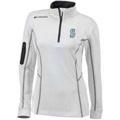 Seattle Mariners Columbia Women's Omni-Wick Shotgun Quarter-Zip Pullover Top Outlet