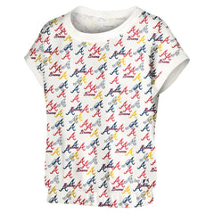 Atlanta Braves Lusso Women's Madge Dolman Tri-Blend T-Shirt for sale