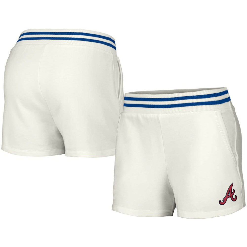 Atlanta Braves Lusso Women's Maeg Tri-Blend Pocket Shorts for sale