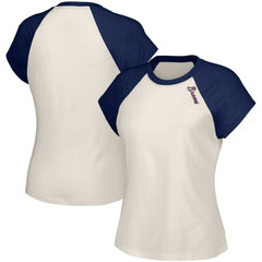 Atlanta Braves Lusso Women's Nikki Raglan T-Shirt Sale