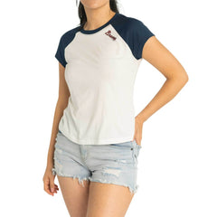 Atlanta Braves Lusso Women's Nikki Raglan T-Shirt Sale