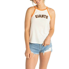 San Francisco Giants Lusso Women's Nadine Halter Tank Top Sale