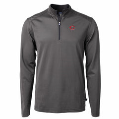 Cincinnati Reds Cutter & Buck Virtue Eco Pique Micro Stripe Recycled Quarter-Zip Pullover Top Near Me