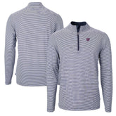 Washington Nationals Cutter & Buck Virtue Eco Pique Micro Stripe Recycled Quarter-Zip Pullover Top Near Me