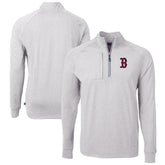 Boston Red Sox Cutter & Buck Adapt Eco Knit Stretch Recycled Quarter-Zip Pullover Top Outlet