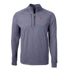 Chicago Cubs Cutter & Buck Adapt Eco Knit Stretch Recycled Quarter-Zip Pullover Top for sale