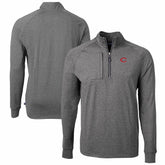 Cincinnati Reds Cutter & Buck Adapt Eco Knit Stretch Recycled Quarter-Zip Pullover Top Discount