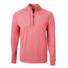 Cincinnati Reds Cutter & Buck Adapt Eco Knit Stretch Recycled Quarter-Zip Pullover Top Outlet